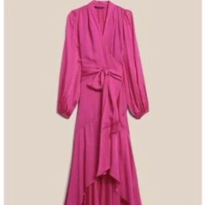 Banana Republic wrap dress - pink
